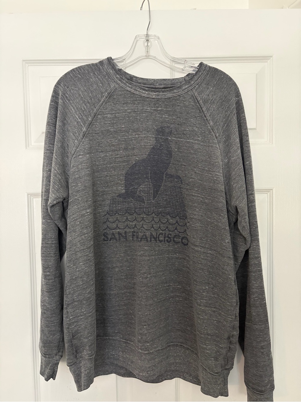 San Francisco Gray Graphic Crewneck Sweatshirt XL